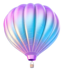 Naklejka premium PNG Cute hot air balloon aircraft white background transportation.
