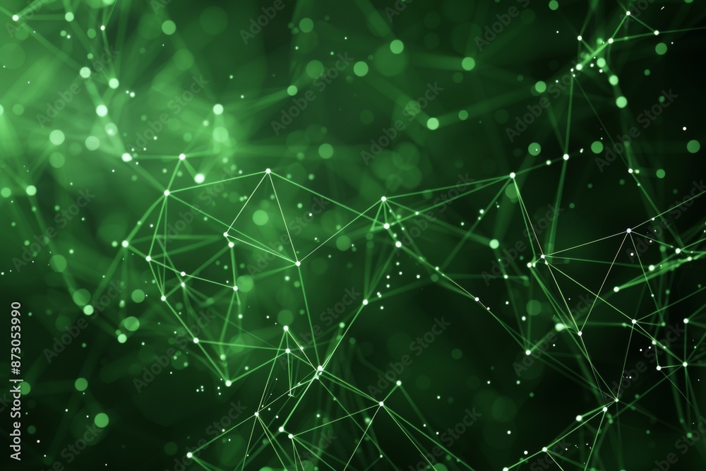 Poster sci-fi digital technology with line connect network background. abstract polygonal wallpaper with ne