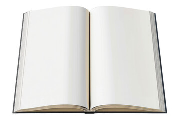 Black open book isolated on transparent background