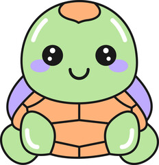 Kawaii Cute Turtle Sticker