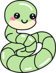 Kawaii Cute Snake Sticker