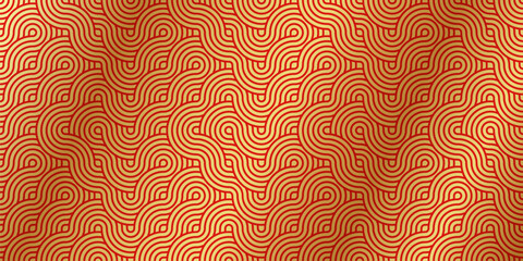 Modern curve overlap seamless pattern abstract background vector illustration