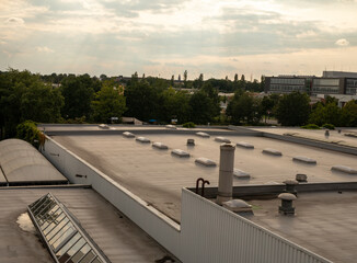 Rooftop View of a Building Complex