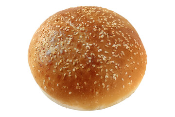 Burger bun isolated on transparent background