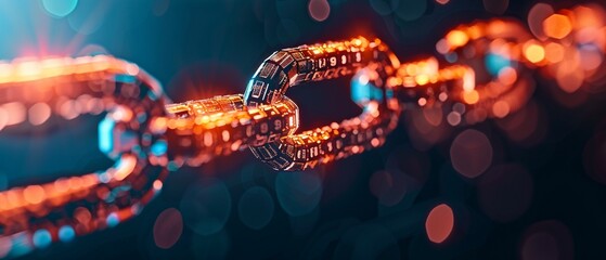 Blockchain transactions glowing, lightning strikes symbolizing speed, watercolor, realistic