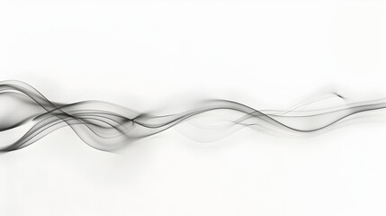 Obraz premium Elegant Abstract Wavy Monochrome Fluid Motion Background