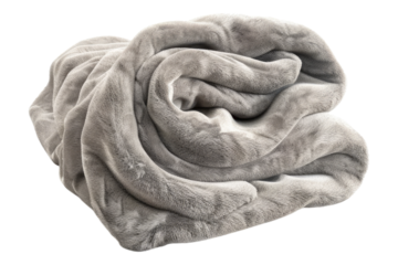 Cozy blanket isolated on transparent background