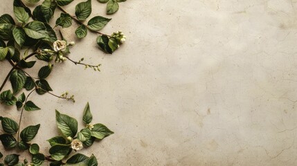 Natural design background an artistic background featuring natural elements like leaves, flowers, and soft earthy tones, perfect for organic and eco-friendly themes.