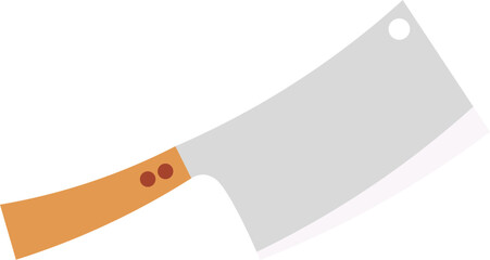 Cartoon of cooking knife illustration, Flat design.