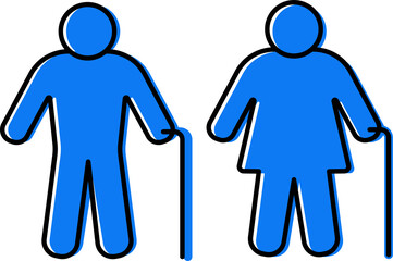 Grandpa and grandma Icon