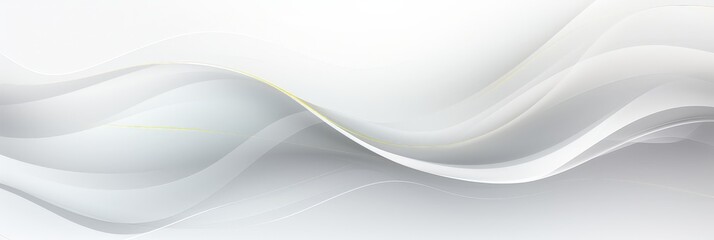 Obraz premium Abstract White and Golden Waves