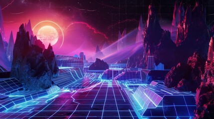 Futuristic Alien Landscape