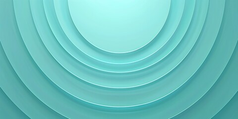 Obraz premium Elegant turquoise abstract design with layered curves. Modern minimalist pattern in soothing hues. Artistic turquoise layered design.