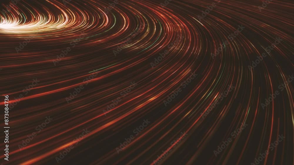Aufkleber abstract flowing lines background/ animation of an abstract background of flowing and streaming ligh