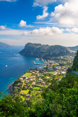 Obraz premium Capri, Italy Over Marina Grande