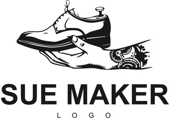 Shoes logo design vector illustration