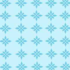 Vector Illustration of Blue Floral Ornament, Good for Backgrounds, Posters, Banners and Magazines