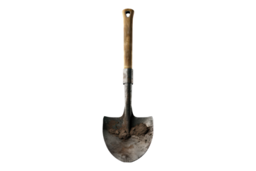 Shovel isolated on transparent background