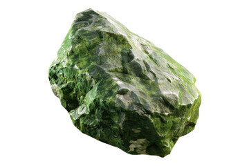 Obraz premium Stone in green huge isolated on transparent background