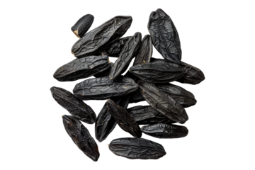 Tonka beans isolated on transparent background