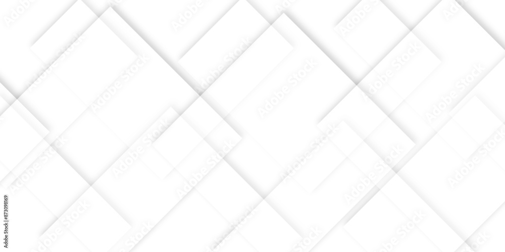 Poster abstract modern white and gray pattern geometric luxury gradient line background random square shape
