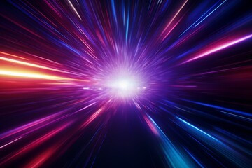 Visualization of a hyperspace space warp speed