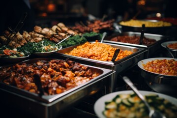 Obraz premium Close up of buffet