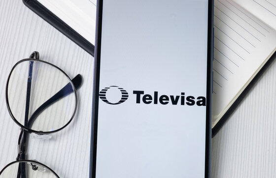 New York, USA - 30 June 2024: Televisa Logo on Phone Screen, Company Icon