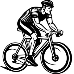 a man doing sport cycling 