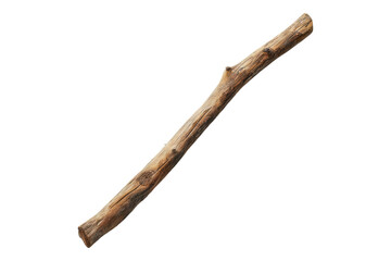 Wooden stick isolated on transparent background