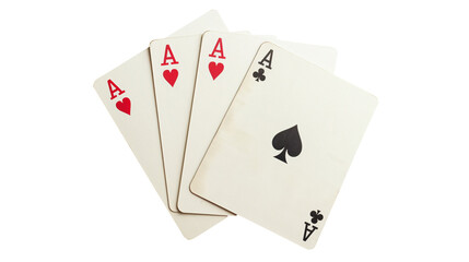 Obraz premium Four aces playing cards