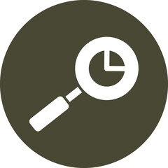 Research Glyph Circle Icon