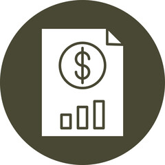 Finance Glyph Circle Icon
