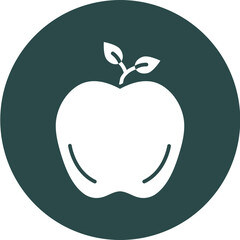 Apple Glyph Circle Icon