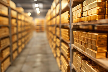 Obraz premium A vault full of gold.