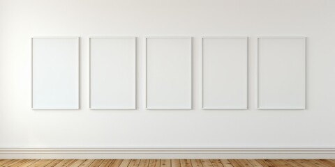 Empty Frames on White Wall