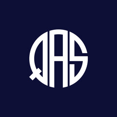 qas circle logo design