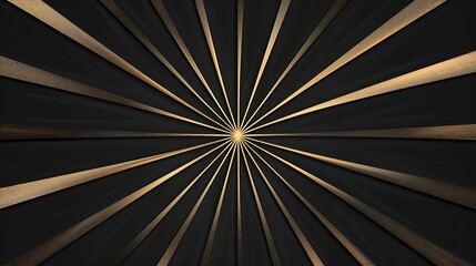 Obraz premium Black background with gold starburst, simple and luxurious, ultra HD high quality