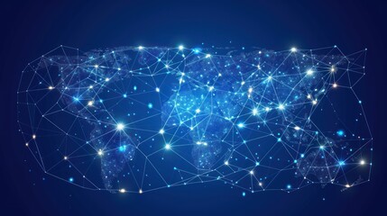 Global Network Connections Visualization