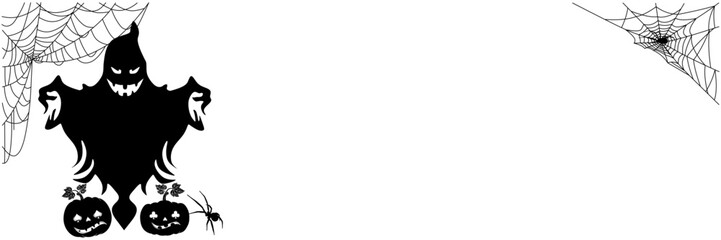 ghost silhouette illustration background for a halloween day