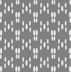 Seamless texture in the form of a geometric pattern of ovals on a gray background
