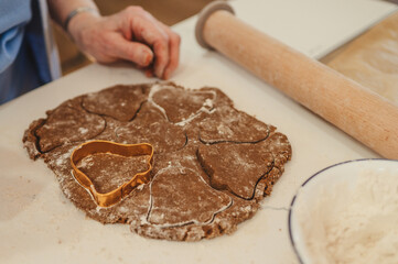 Cutting out cookies