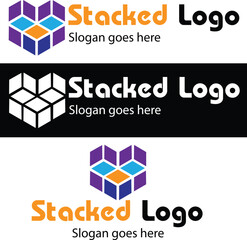 Stacked logo for professional or personal use
