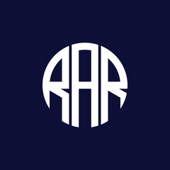 rar circle logo design