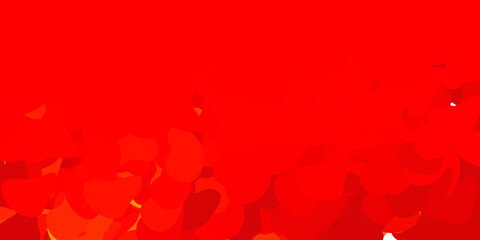 Dark red, yellow vector background with random forms.