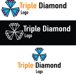 Triple Diamond logo designed for professional or personal use. 