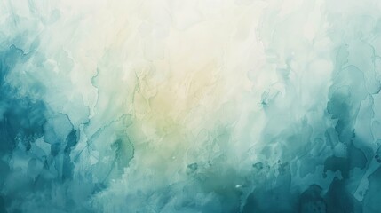 A tranquil abstract background with soft watercolor splashes in calming shades