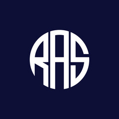 Obraz premium ras circle logo design