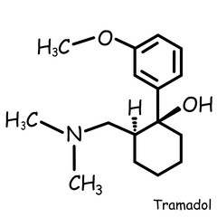 Chemical, organic structure : tramadol 