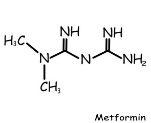 Chemical, organic structure : metform